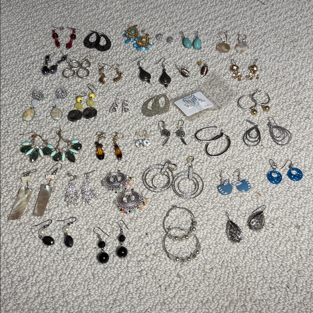 34 Pairs of Earrings